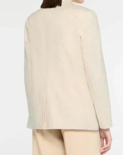 Femme Scotch & Soda Vestes, Blousons^Blazer en Lin mélangé écru