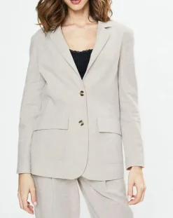 Blazer en Lin mélangé Marianne beige-Yerse Discount