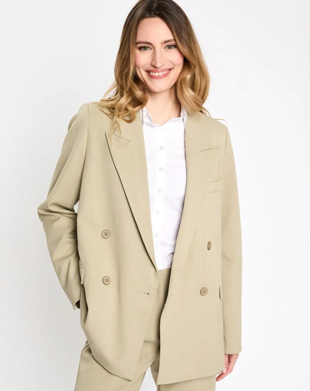 Blazer Esp vert/beige-Esprit Discount