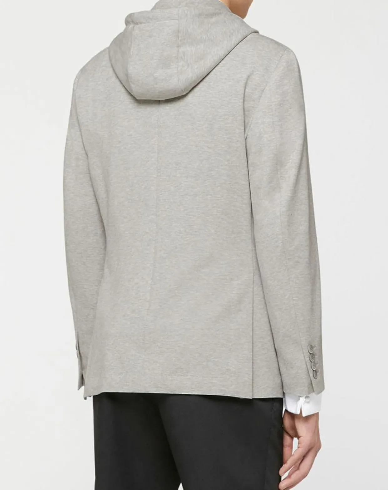 Homme Hackett London Vestes, Blousons^Blazer Hoodie à capuche amovible gris clair