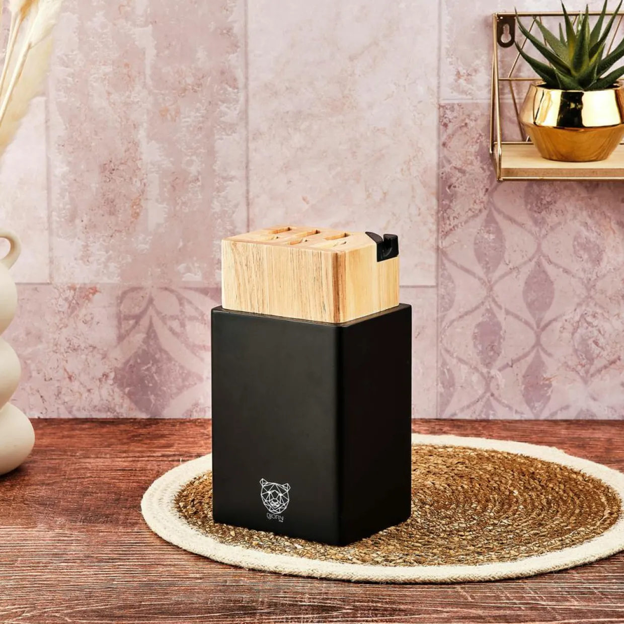 Bloc avec couteaux de cuisine Jensen Porvoo - 8 pièces-Bjorn Clearance