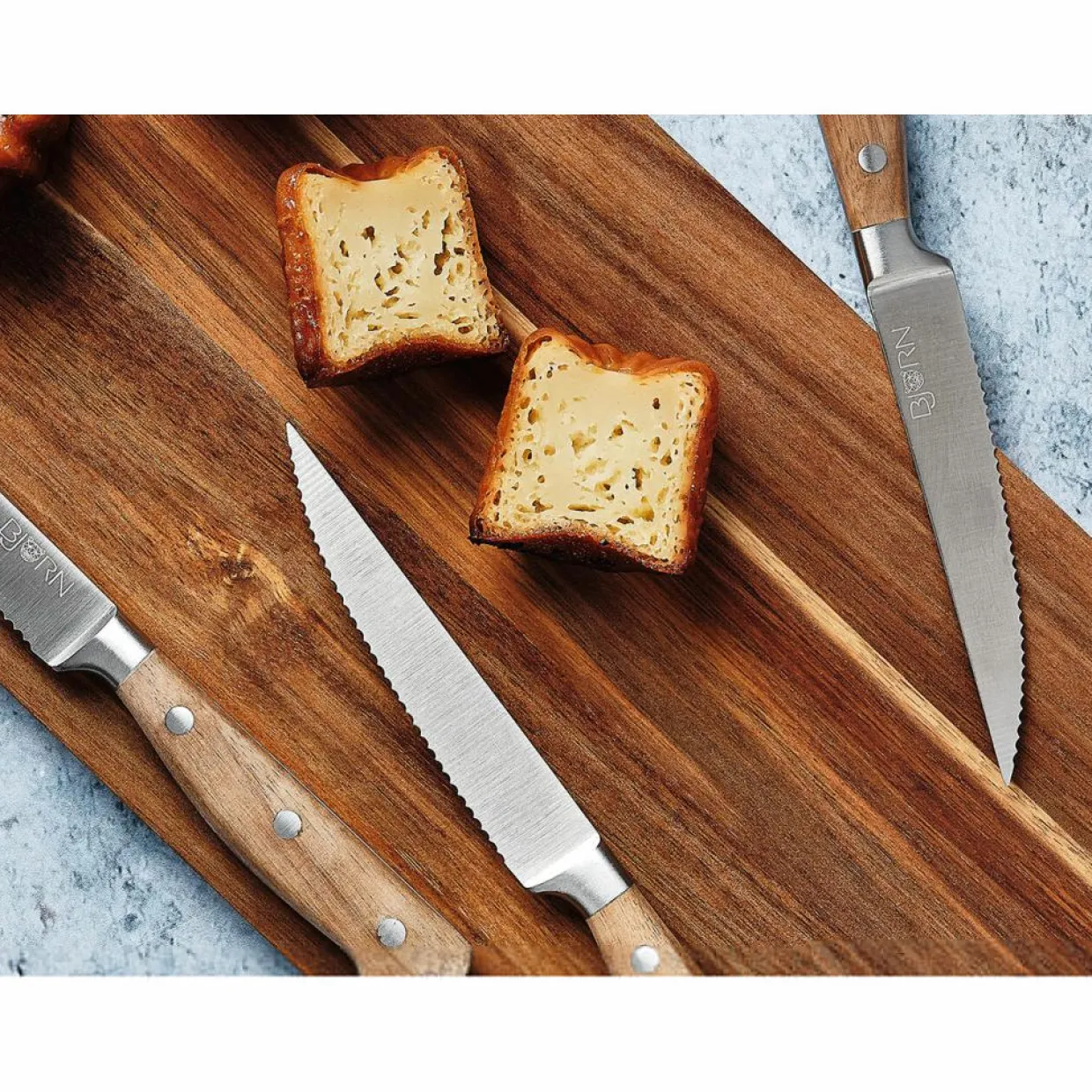 Bjorn Couteaux^Bloc avec couteaux de cuisine et couteaux à steak Jakob Loviisa bois mat - 14 pièces