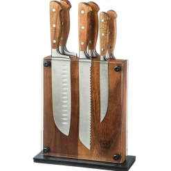 Bjorn Couteaux^Bloc avec couteaux de cuisine Jakob Rauma bois mat - 7 pièces