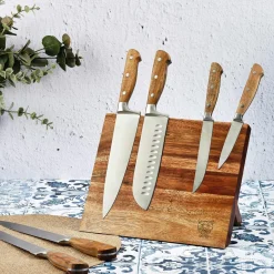 Bjorn Couteaux^Bloc avec couteaux de cuisine Jakob Vantaa bois mat - 7 pièces
