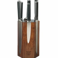 Bloc avec couteaux de cuisine Jona Imatra inox mat - 7 pièces-Bjorn Sale