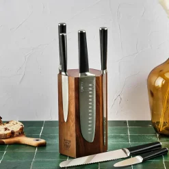 Bloc avec couteaux de cuisine Jona Imatra inox mat - 7 pièces-Bjorn Sale
