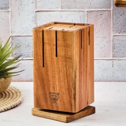 Bloc avec couteaux de cuisine Jakob Skagen bois mat - 7 pièces-Bjorn Hot