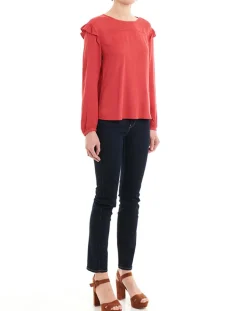 Blouse à Volants rouge-Esprit