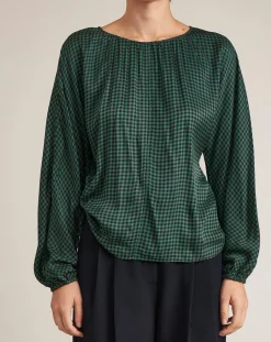 Blouse Aida verte-Bellerose Outlet