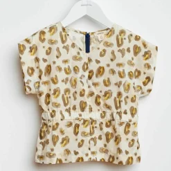 Blouse Anneke en Coton imprimé écrue-Bellerose Clearance