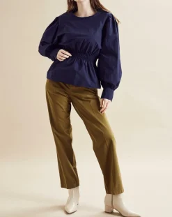 Blouse Beirut bleu marine-Chloé Stora Outlet