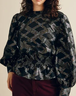 Femme Chloé Stora Tops Et Blouses^Blouse Beirut imprimée noir/multicolore