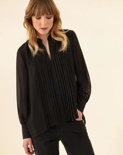Blouse Bobby noire-Indies Online