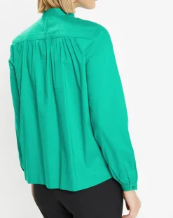 Femme Galeries Lafayette Tops Et Blouses^Blouse Charlotte à fronces verte