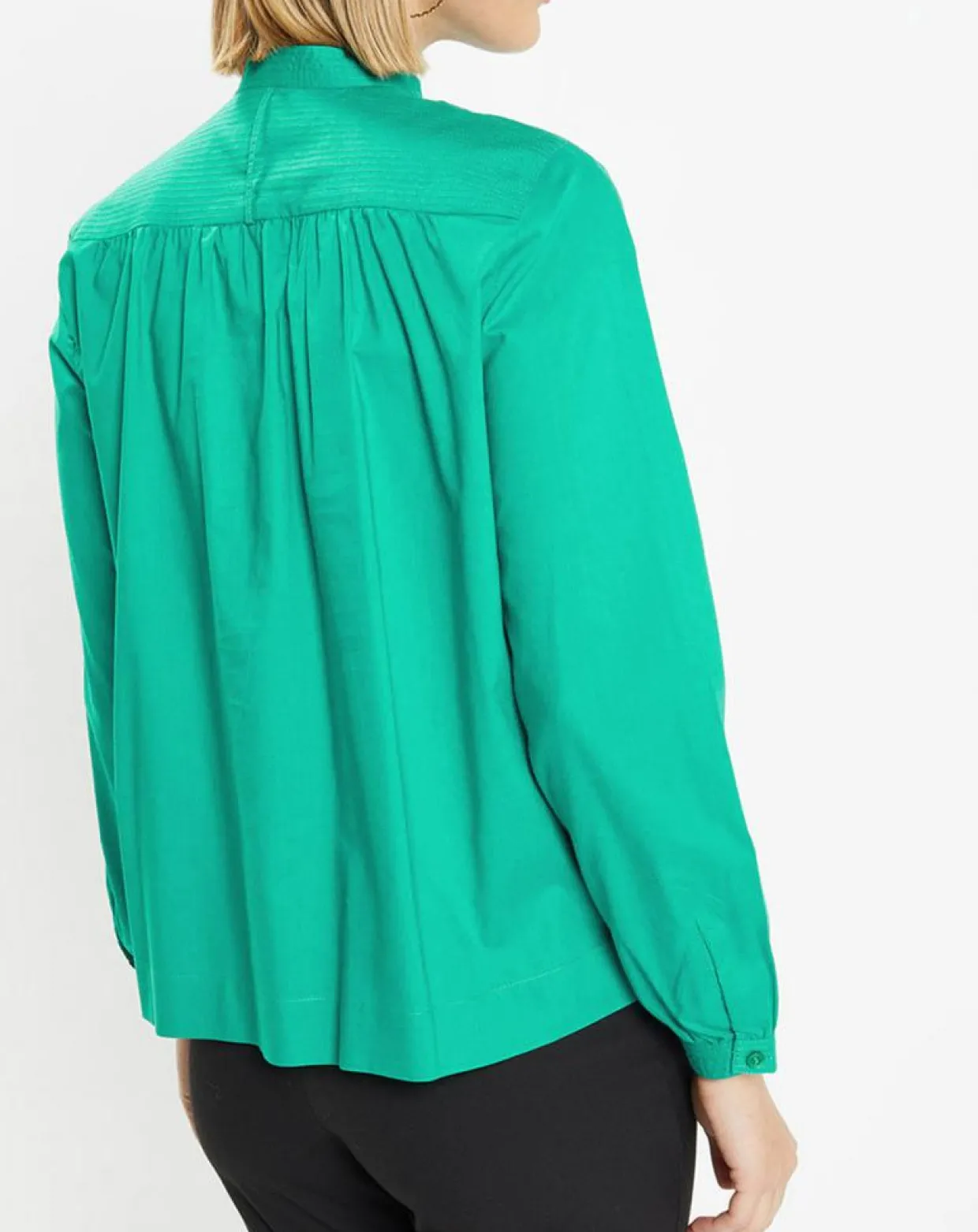 Femme Galeries Lafayette Tops Et Blouses^Blouse Charlotte à fronces verte