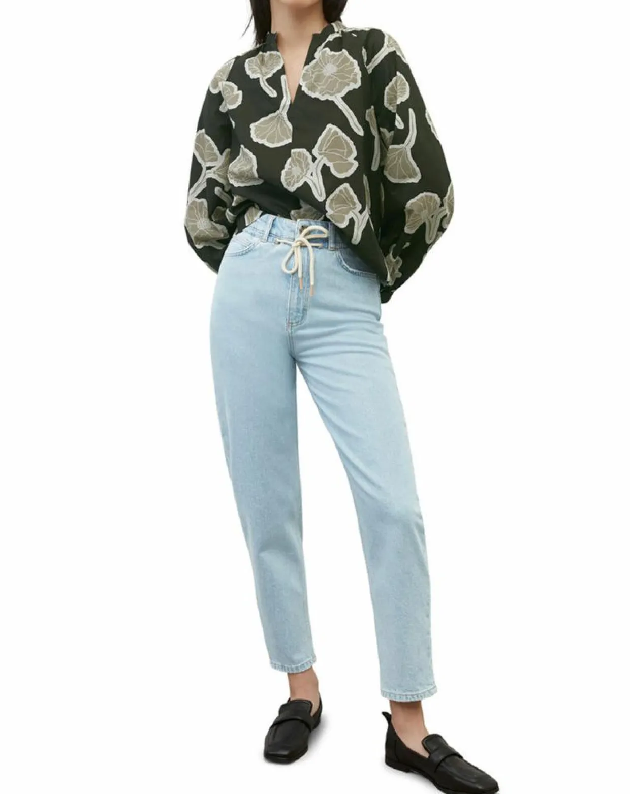 Femme Marc O'Polo Tops Et Blouses^Blouse Col Mao Motif Coton Bio multicolore