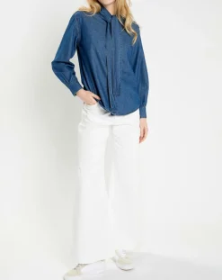 Blouse Coleen denim-Lauren Vidal Discount