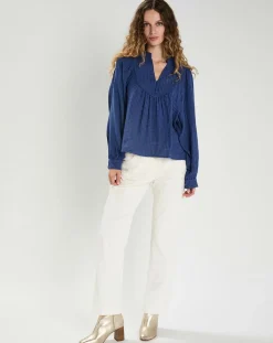 Femme The Korner Tops Et Blouses^Blouse Elena bleue