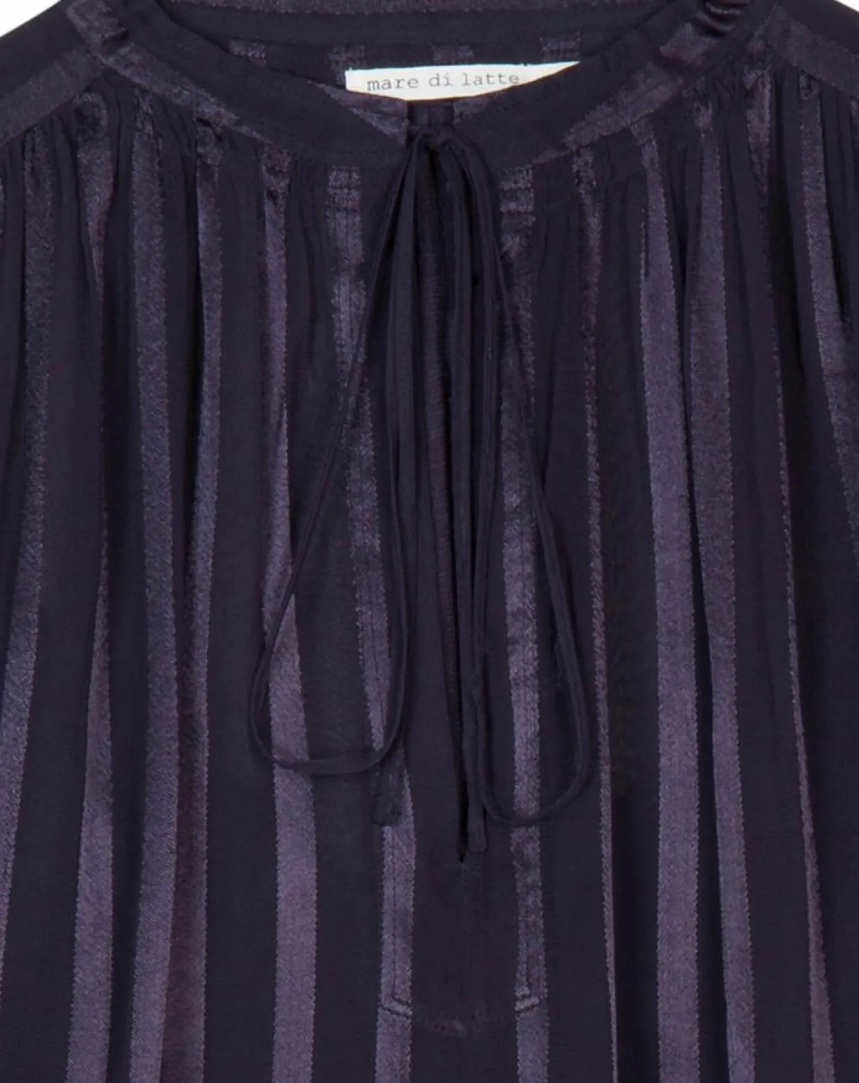 Blouse Elene à rayures encre-Mare di Latte Discount