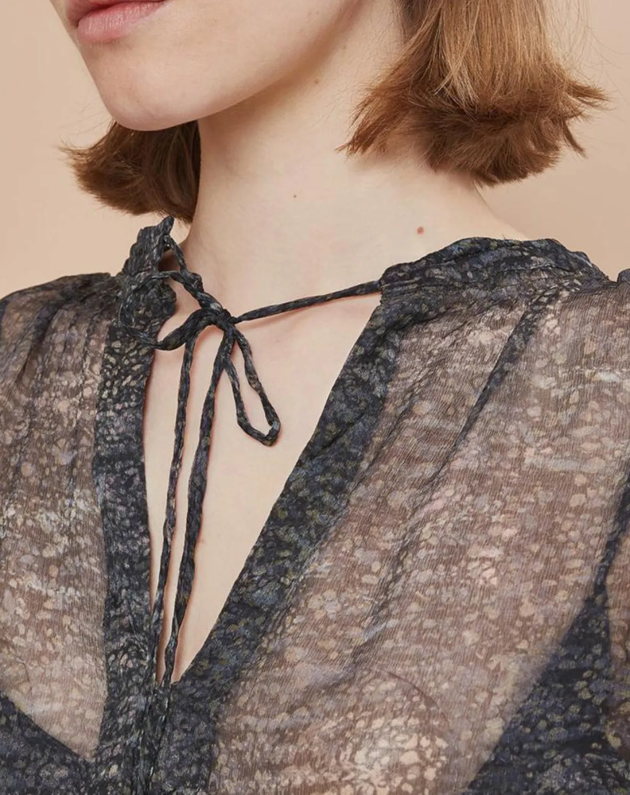 Femme Mare di Latte Tops Et Blouses^Blouse Elene granit encre