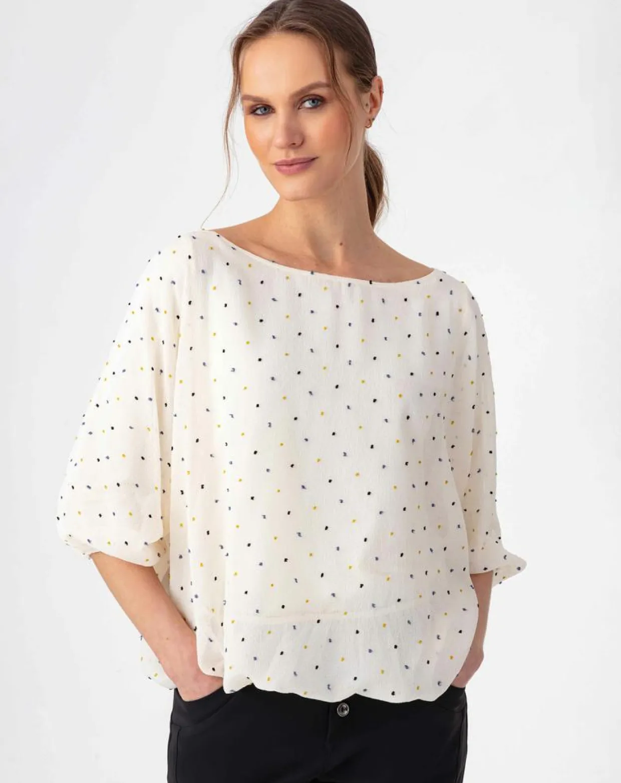 Blouse Eloise plumetis-Indies Best