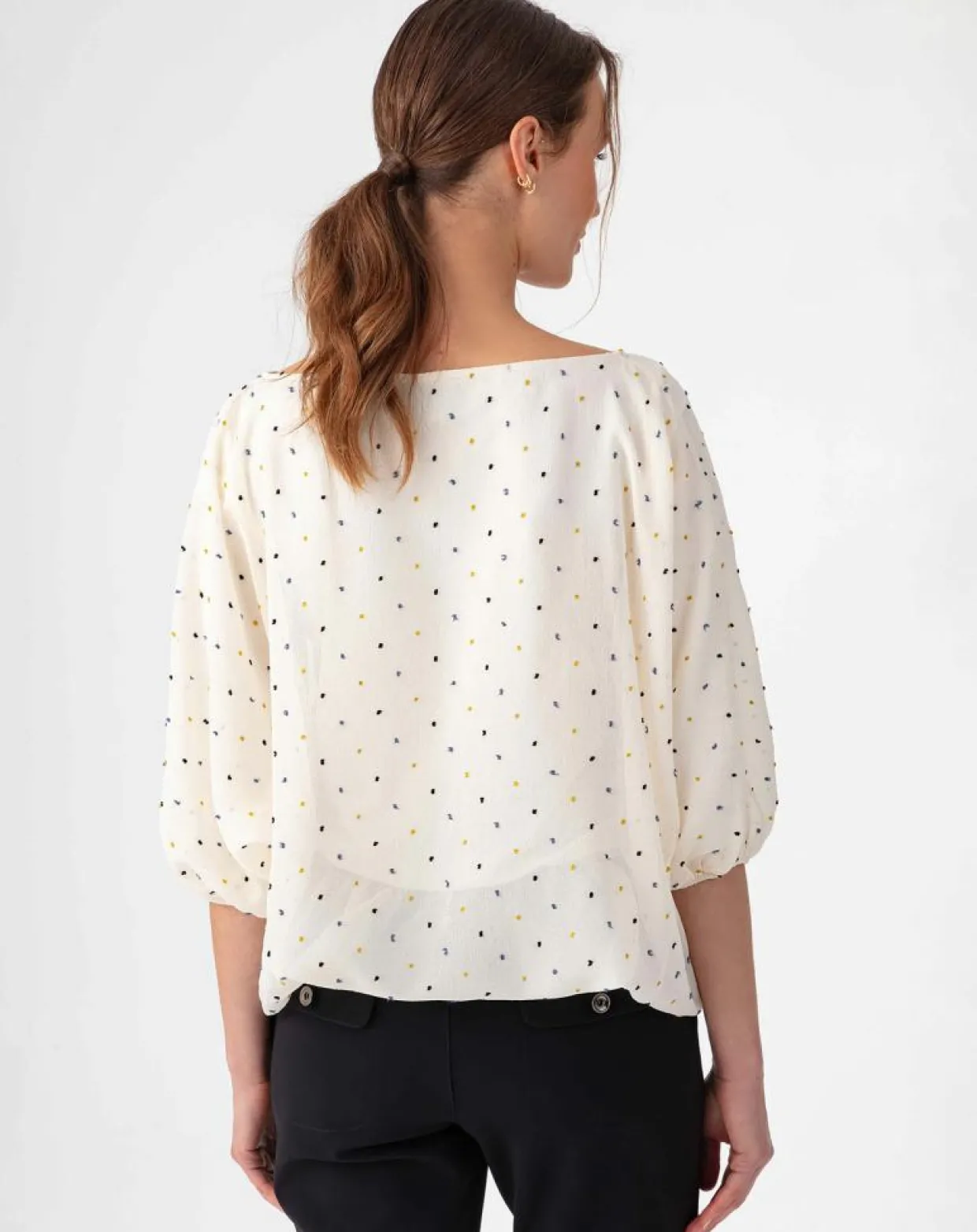Blouse Eloise plumetis-Indies Best