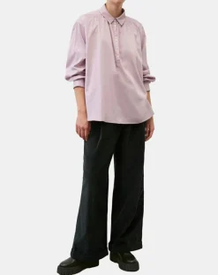 Femme Marc O'Polo Tops Et Blouses^Blouse en Popeline col polo violet clair