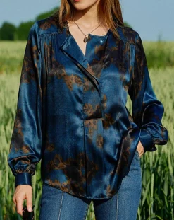 Femme Lauren Vidal Tops Et Blouses^Blouse en Soie mélangée Moon saporo