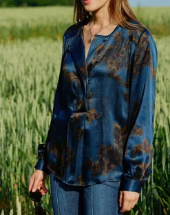 Femme Lauren Vidal Tops Et Blouses^Blouse en Soie mélangée Moon saporo