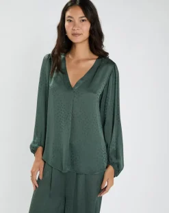 Femme Lauren Vidal Tops Et Blouses^Blouse Enzo verte