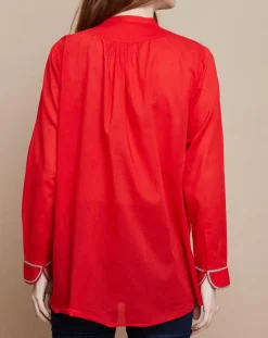 Femme Mare di Latte Tops Et Blouses^Blouse Eva Mara Voile rouge