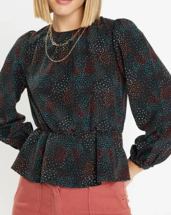 Femme Galeries Lafayette Tops Et Blouses^Blouse fluide Gala imprimé noire
