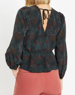 Femme Galeries Lafayette Tops Et Blouses^Blouse fluide Gala imprimé noire
