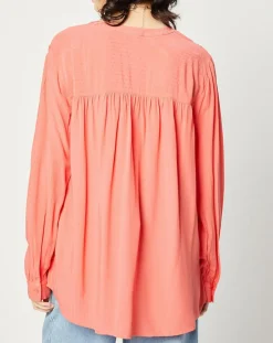 Femme Esprit Tops Et Blouses^Blouse fluide manches longues rose saumon