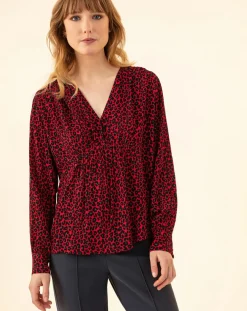 Femme Indies Tops Et Blouses^Blouse Ilan leo rouge