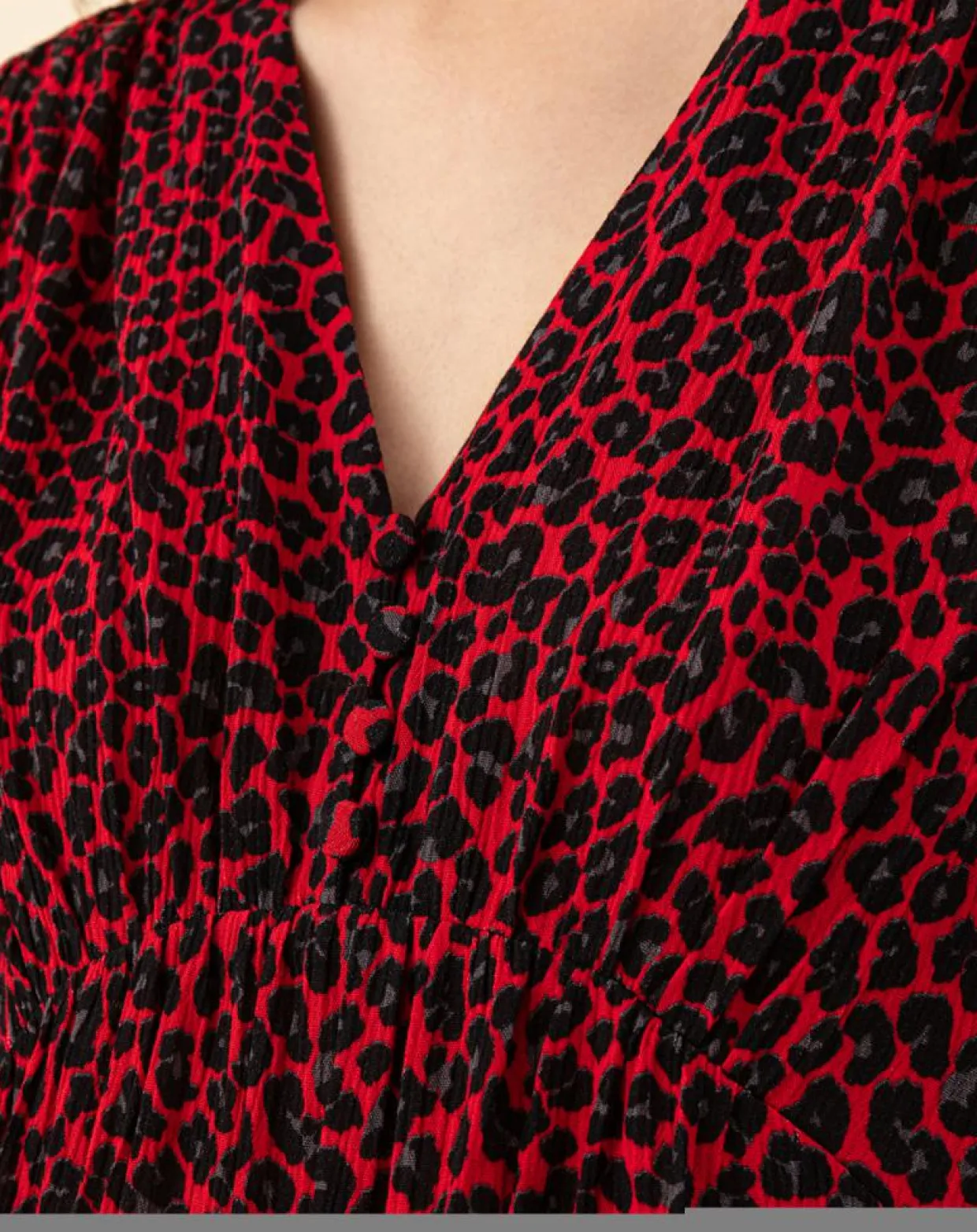 Femme Indies Tops Et Blouses^Blouse Ilan leo rouge