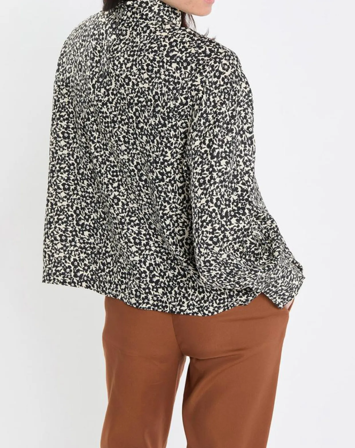 Femme Marc O'Polo Tops Et Blouses^Blouse imprimée fleurs blanc/noir