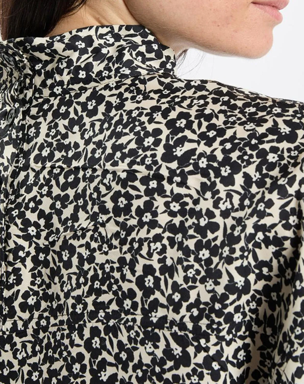 Femme Marc O'Polo Tops Et Blouses^Blouse imprimée fleurs blanc/noir