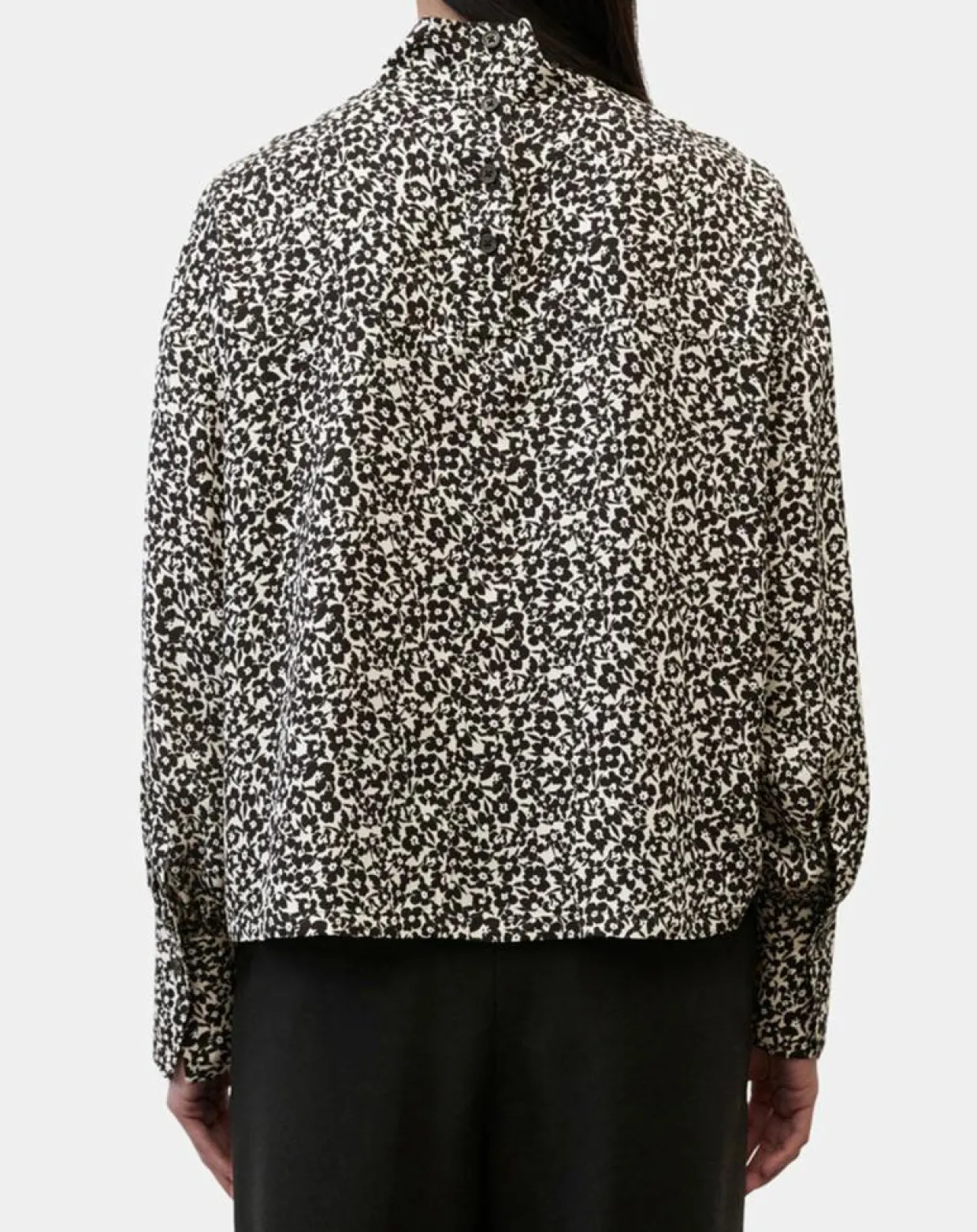 Femme Marc O'Polo Tops Et Blouses^Blouse imprimée fleurs blanc/noir