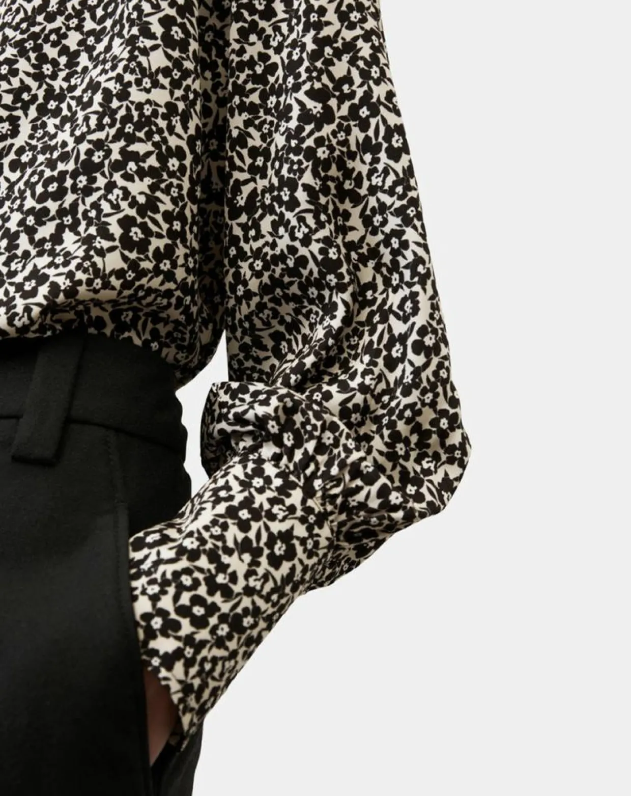 Femme Marc O'Polo Tops Et Blouses^Blouse imprimée fleurs blanc/noir