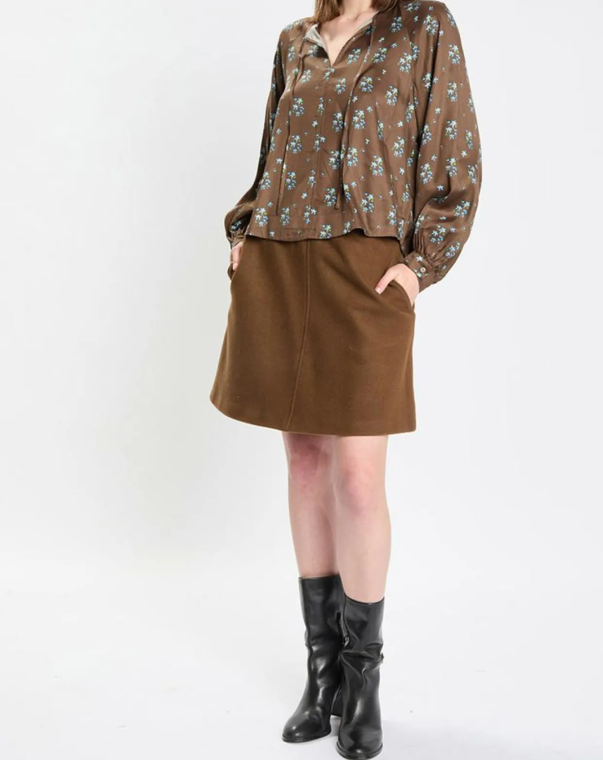 Blouse imprimée fleurs multicolore-Marc O'Polo Online