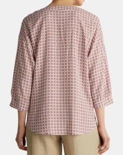 Blouse imprimée géométrique blanc/multicolore-Esprit Best