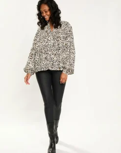 Blouse imprimée Leo écrue-Esprit Online