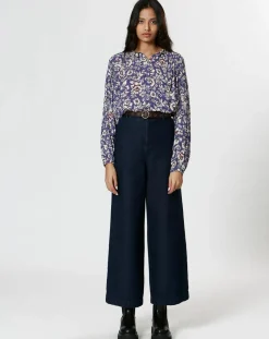 Blouse Juliette violette-The Korner Best