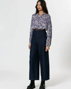 Blouse Juliette violette-The Korner Best