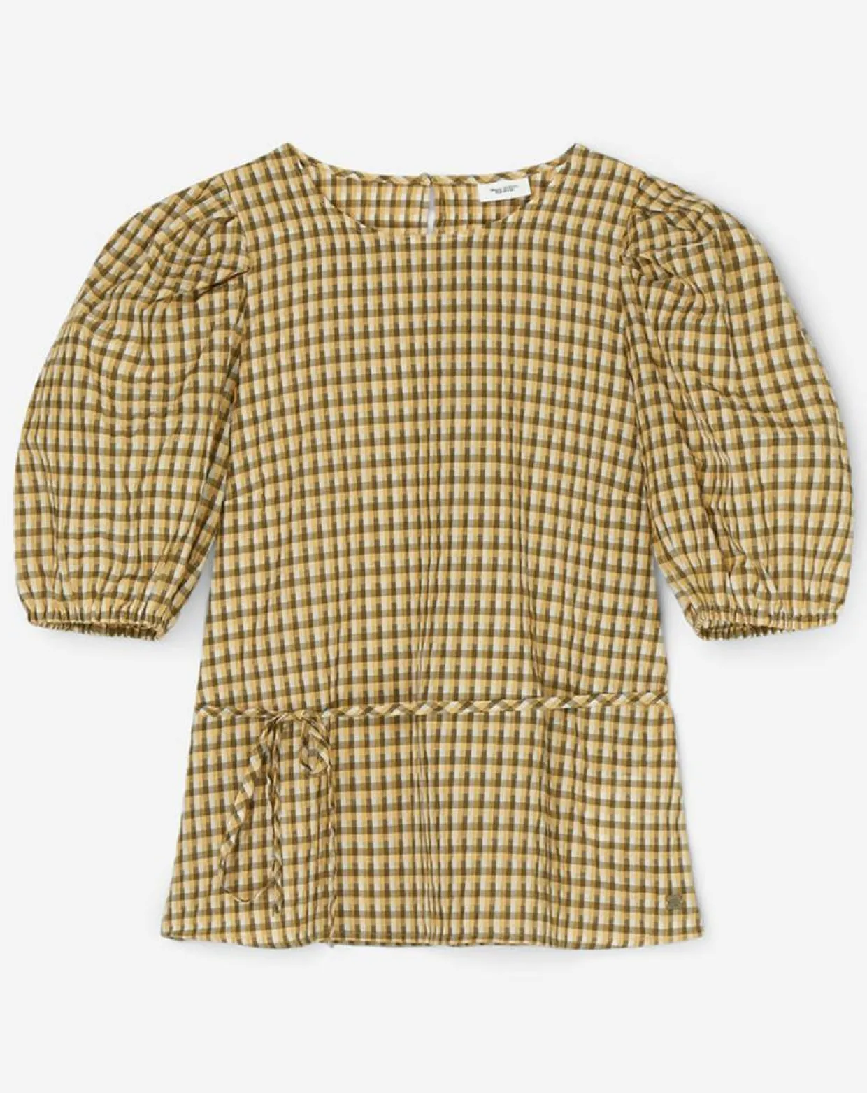 Femme Marc O'Polo Tops Et Blouses^Blouse Kro en Coton mélangé gaufrée moutarde