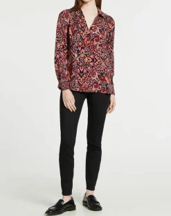 Femme Suncoo Tops Et Blouses^Blouse Latimy imprimée rouge/bleu/rose