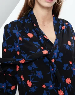 Femme Suncoo Tops Et Blouses^Blouse Lexane fluide à motifs bleu klein