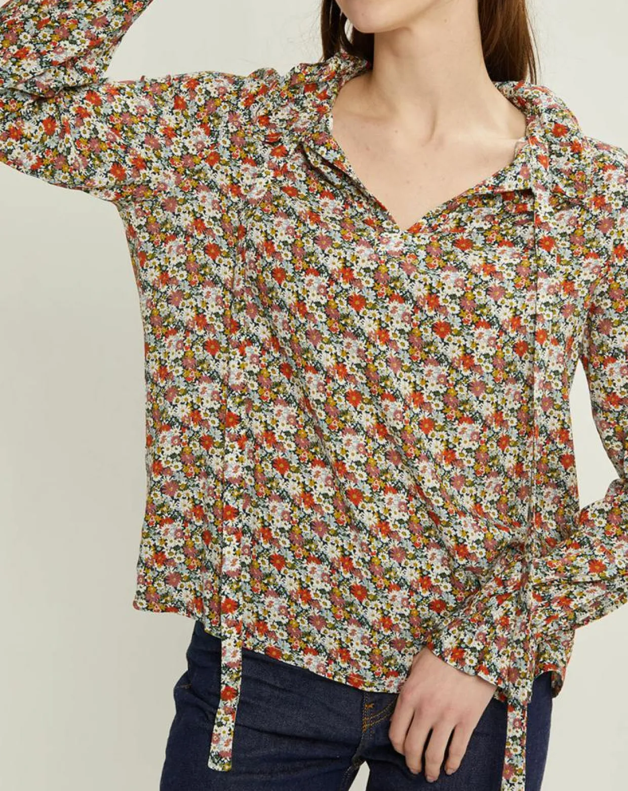 Blouse Libby Liberty multicolore-Cyrillus Discount
