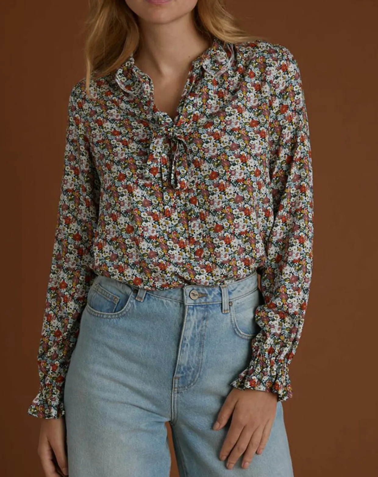 Blouse Libby Liberty multicolore-Cyrillus Discount
